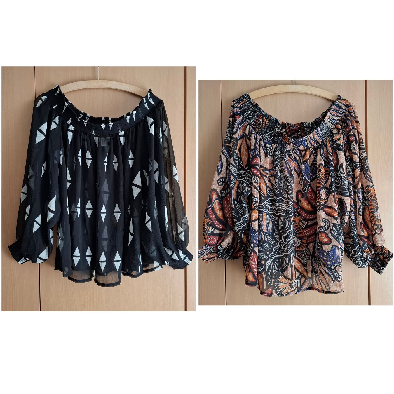 H&M Camicette: 2 stk. Off-Shoulder-Shirts gr.38 – Nuovo (secondo la descrizione) da Oberurnen venduto da rotty80