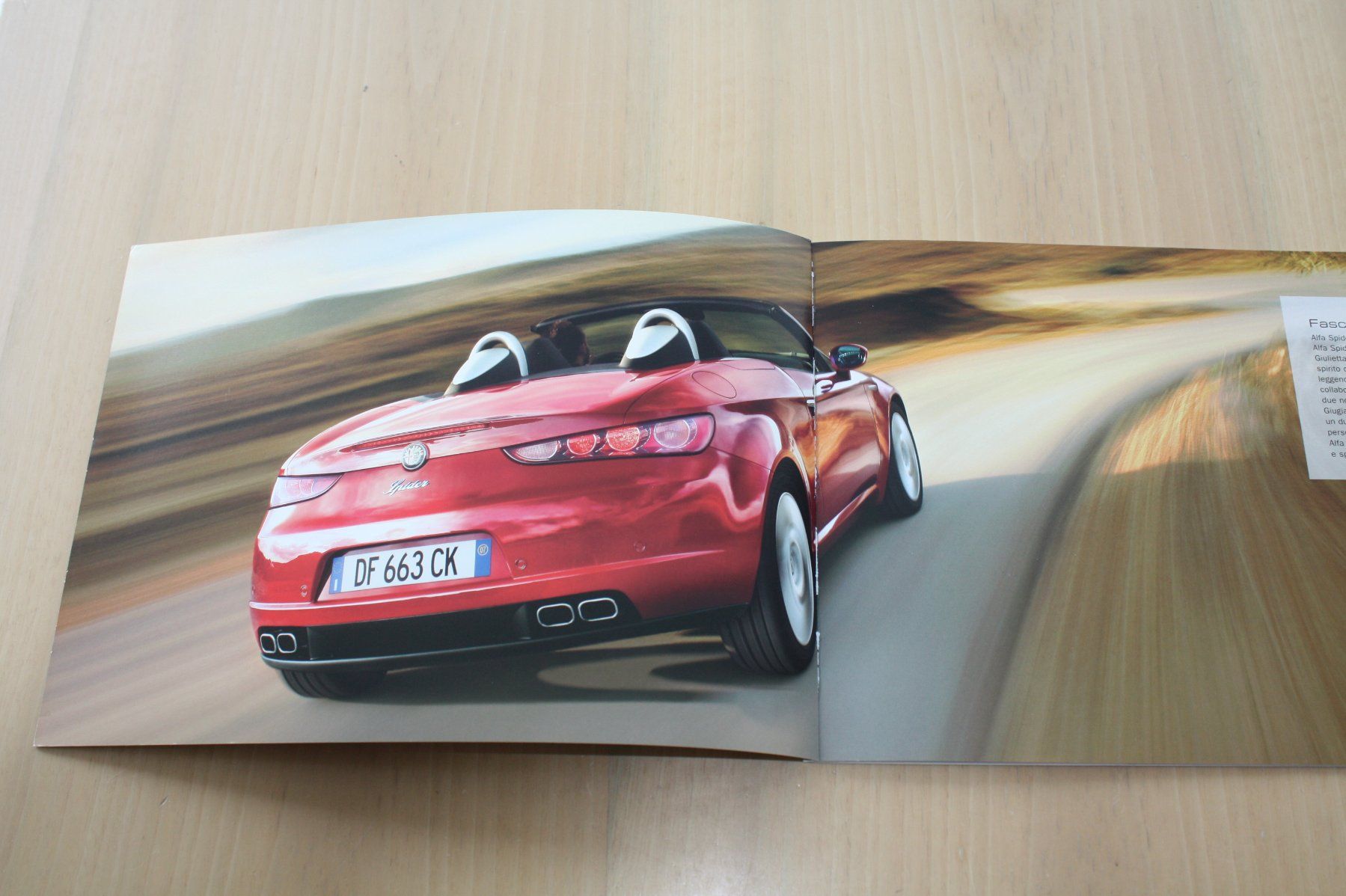 Alfa Romeo Documenti: Alfa Romeo Spider Prospekt 6/2008 – Usato da Wikon venduto da erwin400 1