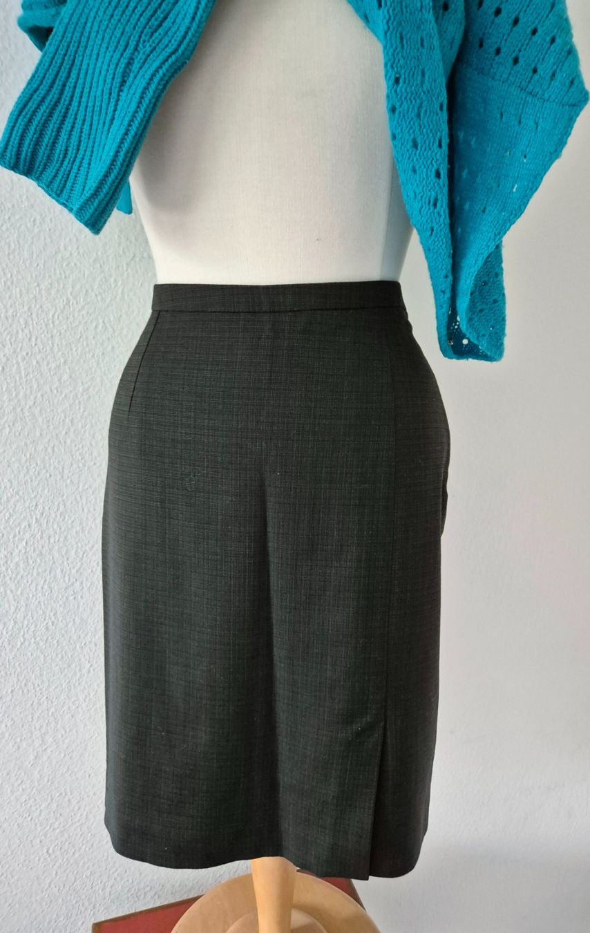 Hallhuber Gonne: HALLHUBER ROCK JUPE ANTHRAZIT S BASIC GRAU BLUSE TOP TUNIKA – Nuovo (secondo la descrizione) da Elsau venduto da the-colorful-side 2