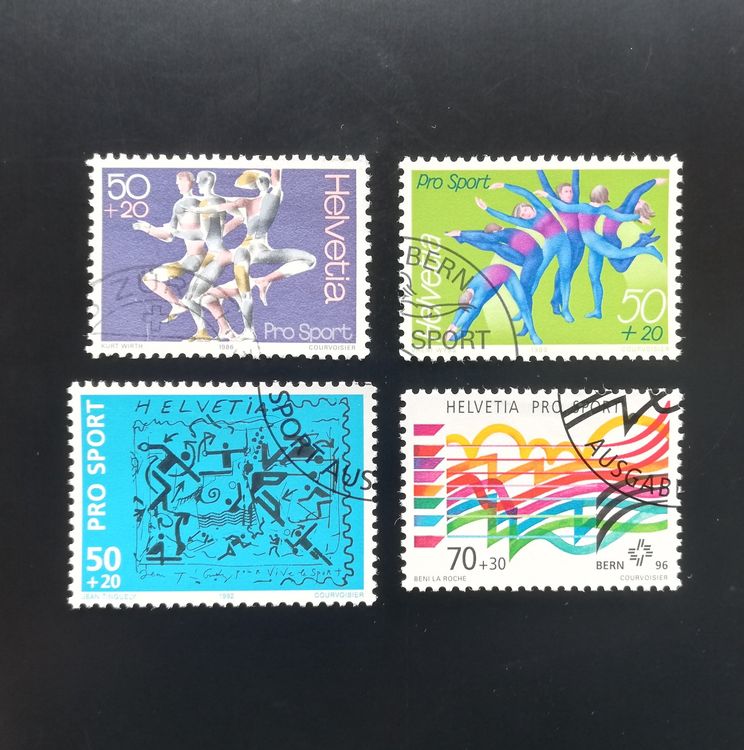 Schweiz Zuschlagsausgaben Pro Sport 1996/1992/1989/1986 (Gebraucht) in ...