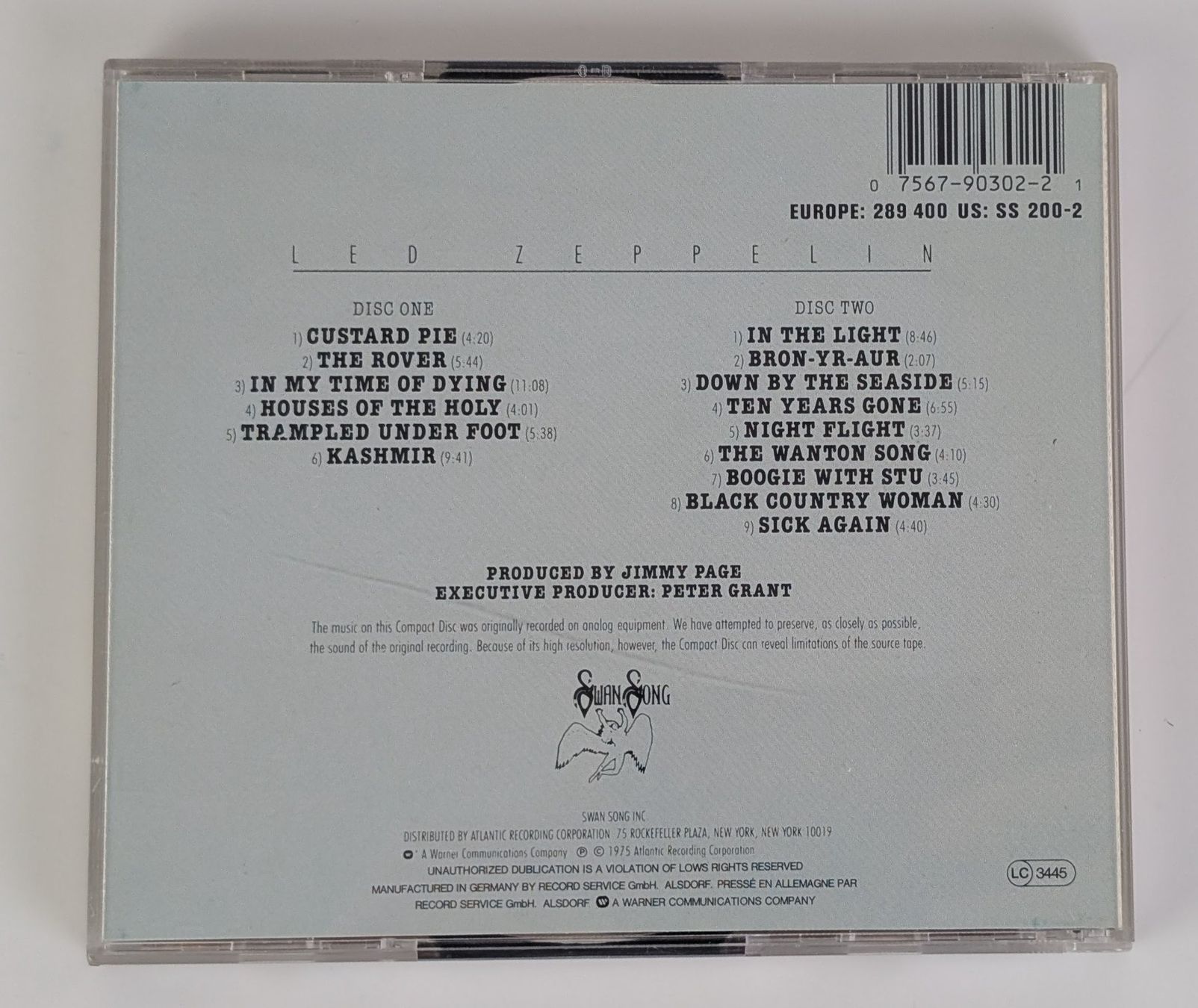 CD: Led Zeppelin - Physical Graffiti CD, Top – Usato da Zürich venduto da 1.Simon 1