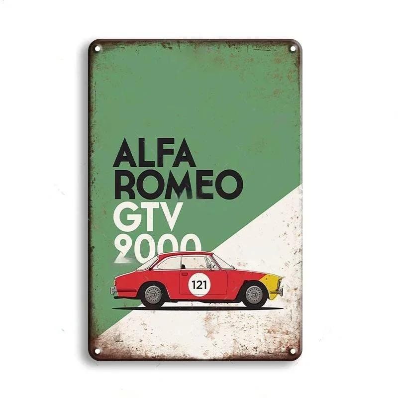 Alfa Romeo Insegne: Plaque vintage Blechschild Alfa Romeo – Nuovo e nell'imballaggio originale da Uvrier venduto da AlpineTreasures