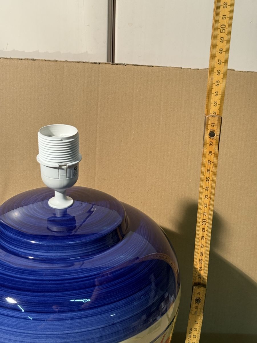 Lampade: Vintage Ceramic Table Lamp with Floral Design - Unique – Usato da Lausanne venduto da vas_mbk2 3