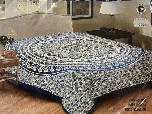 Biancheria da letto: Bett- oder Wandtuch 210 x 240cm, Baumwolle, lila-rosa – Nuovo e nell'imballaggio originale da Buchs SG venduto da Pocolocoli 1