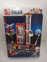 Sluban Feuerwehr-Set mit Hubschrauber ,lego kompatibel