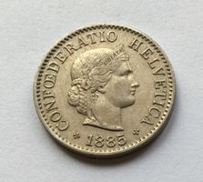 1885 5 Rappen -unz