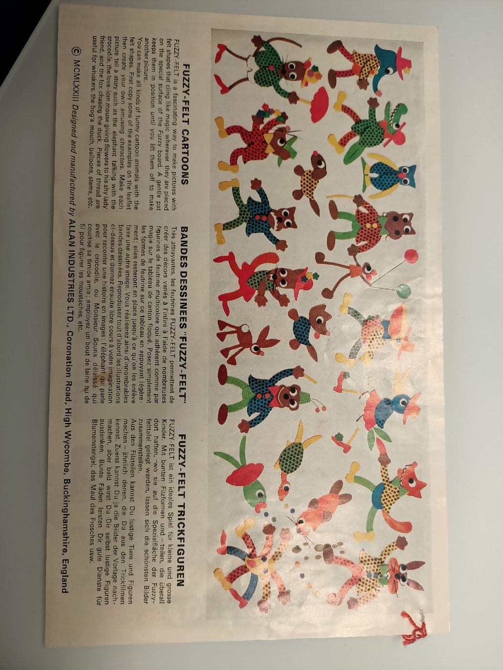 Giocattoli: Fuzzy Felt Cartoons – Usato da Kirchberg BE venduto da Swoosh 1