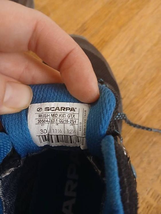 Scarpa Scarpe da uomo: Scarpa Rush Mid Kid GTX Wanderschuhe Kinder Grösse 30 – Usato da Chur venduto da RICPE99 1