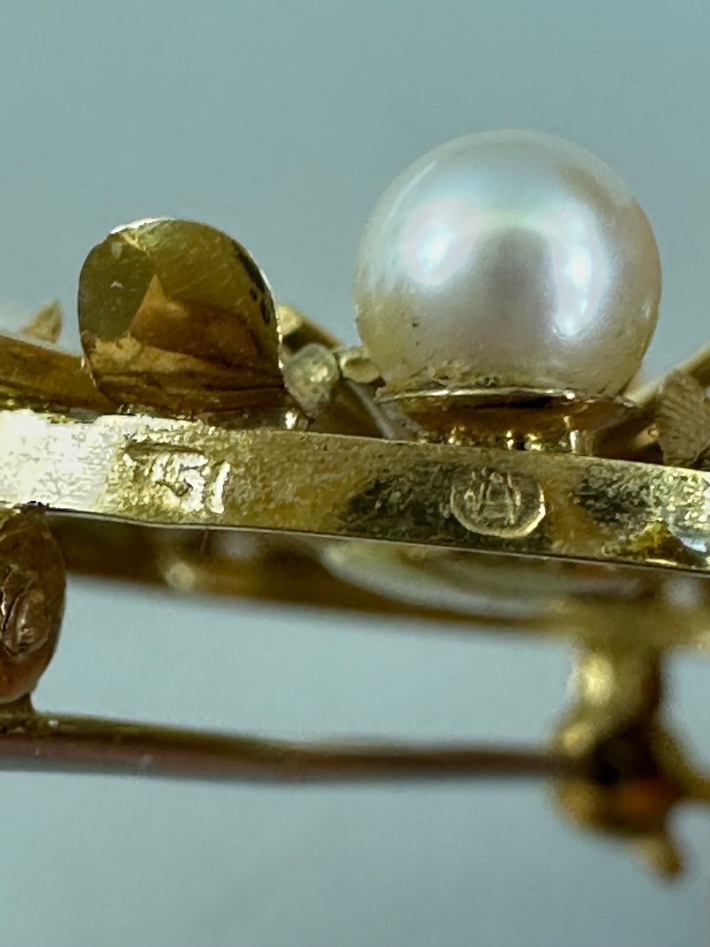 Broschen & Nadeln: ♦️ VINTAGE GOLDBROSCHE “PERLEN” 18K – Gebraucht aus Zürich von NIKI777 7
