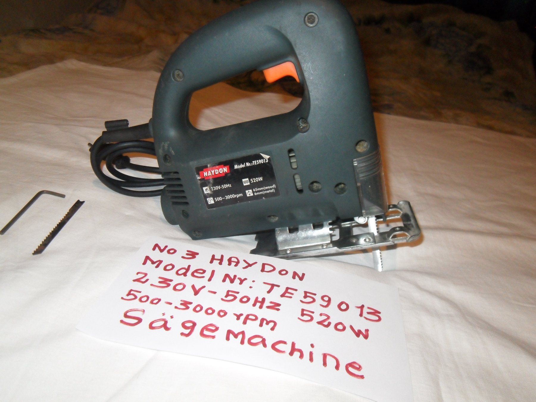 Sägen: (NO3)säge machine HAYDON  Model Ny: TE59013 /520 wt – Gebraucht aus Zuchwil von t.rachel 1
