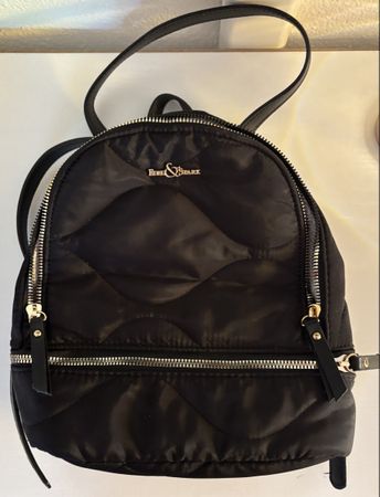 Rucksack kleiner schwarz Edelstark gesteppt neuwertig