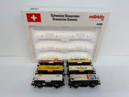 Märklin H0 6er Güterwagenset 4490 Schweizer Brauereien