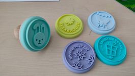 5er Set Motiv-Stempel für Guetzli, Kekse, jetzt backen!