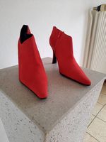 Damen-Stiefelette Echtleder in Rot Gr. 35 "MILANO"