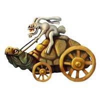 Auto Aufkleber 147 – Schildkrötenkutsche