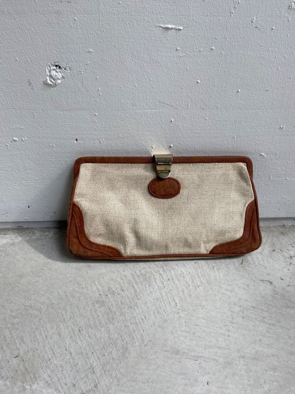 Borse da donna: 80s Vintage Leinen Clutch – Usato da Zürich venduto da enjoyxvintage 3