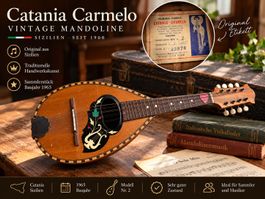 Vintage Mandoline Catania Carmelo, Baujahr 1965  Modell Nr.2