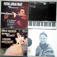 3 CH LPs Beethoven Schumann Mussorgsky Berganza GEWASCHEN