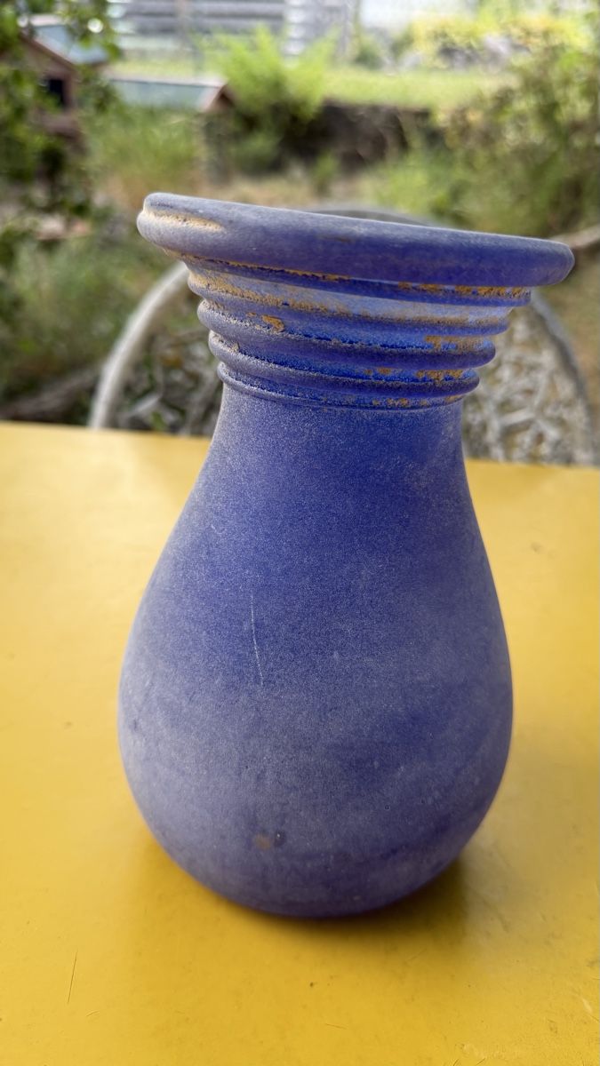 Murano Vasi & Recipienti: Murano Glas römische Flasche, blau, Vase – Usato da Riedholz venduto da Frettchen63 4