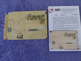 Sehr Interessanter Brief CH-FR  1899 starke gebrauchspuren
