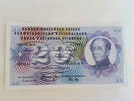 20 Franken Banknote 5. Emission SERIE 86 S unzrkuliert