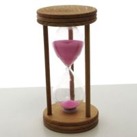 Sanduhr 3 Minuten 95 mm im Buchenholzgestell