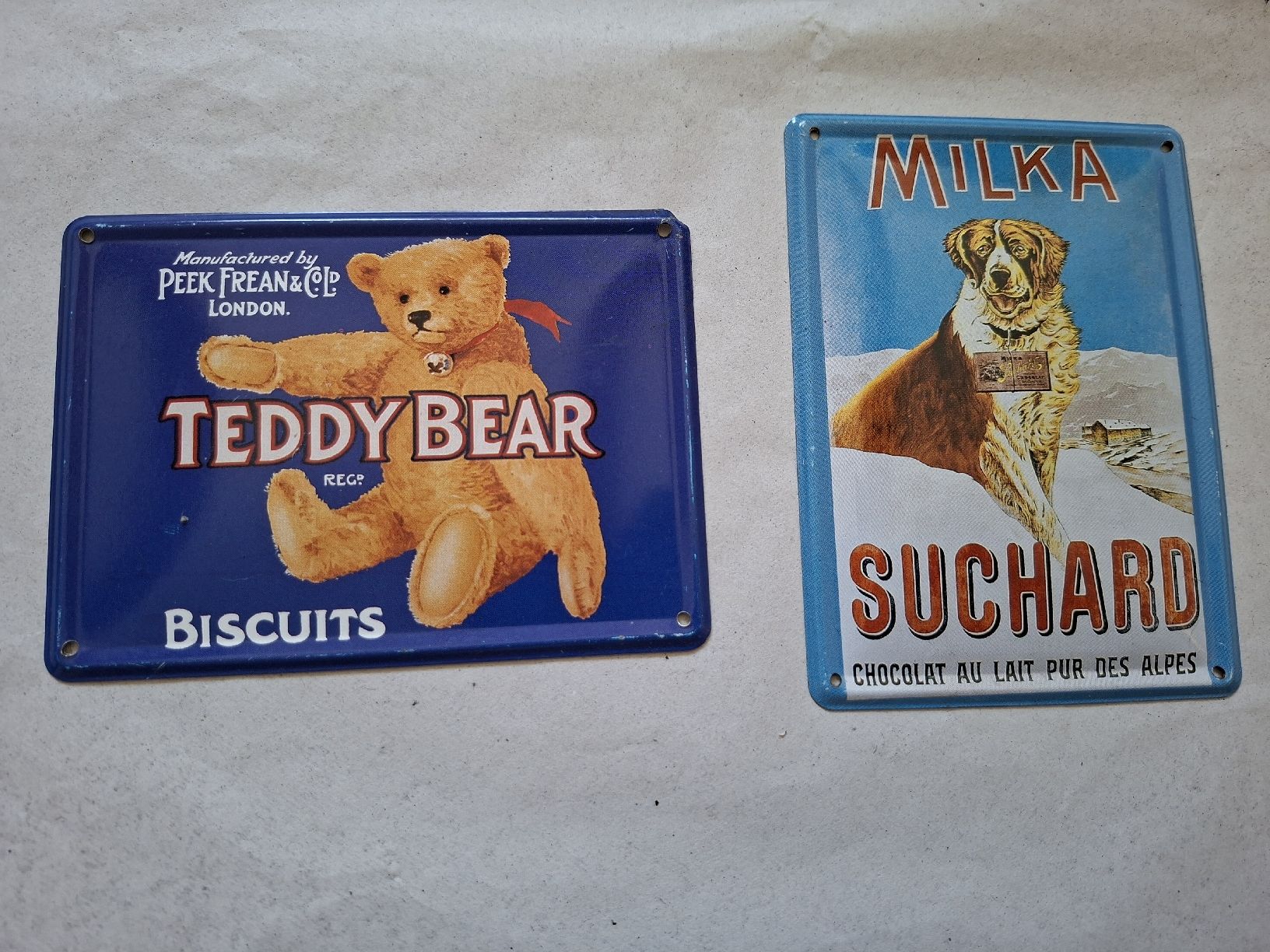 Cartoline postali: Blechkarten Set Milka Suchard Teddy Bear  – Usato da Klingnau venduto da vollmond36