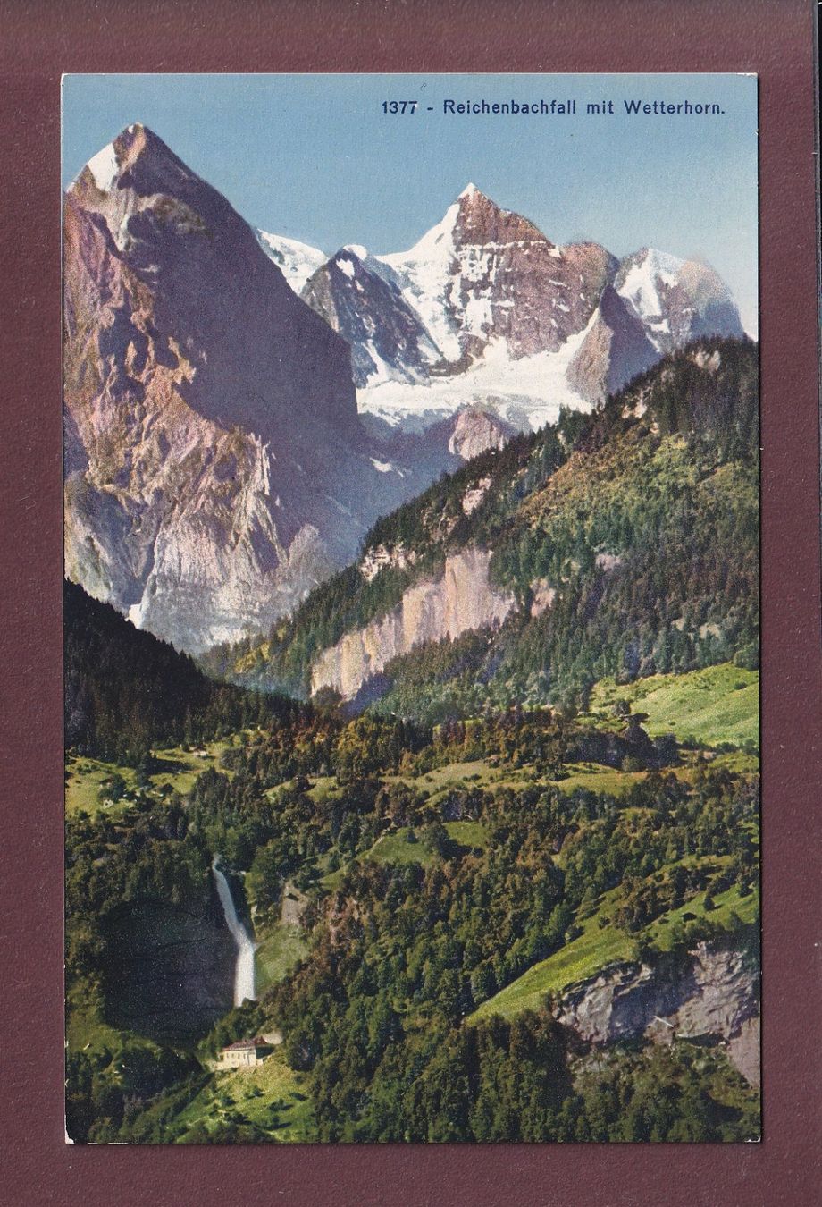 Cartes postales: REICHENBACHFALL - Wetterhorn – D'occasion à Pully par nicecards