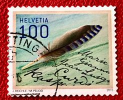 Nr.1566  Sondermarken Feder  GESTEMPELT 2015  ﻿ 