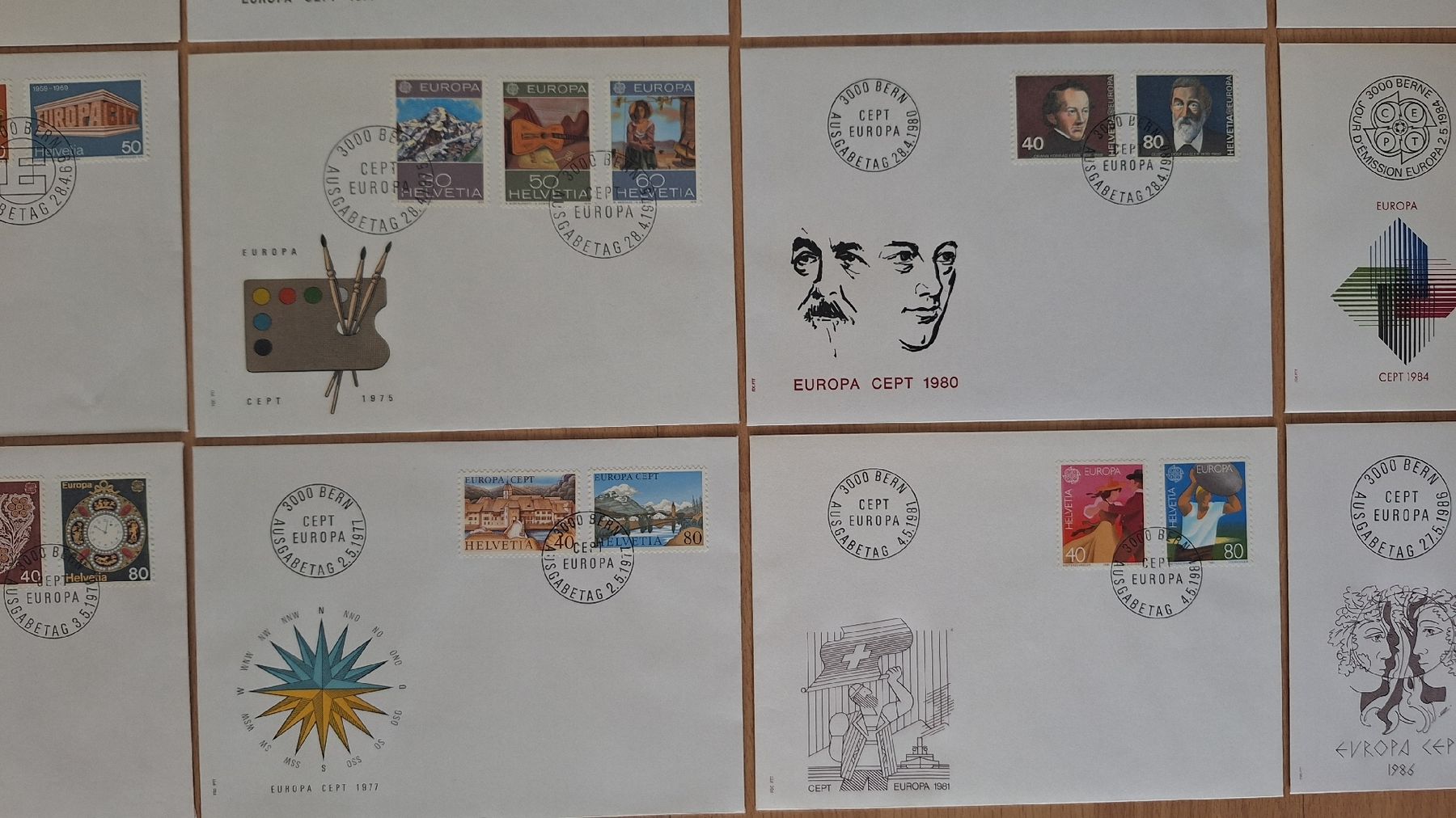 Tutti i francobolli: 18×FDC EUROPA – Nuovo (secondo la descrizione) da Pratteln venduto da walti-6060 6
