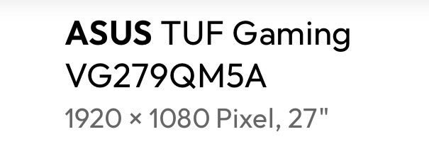 Asus Monitore: Gaming Monitor Asus Tuf – Neu (gemäss Beschreibung) aus Luzern von sof_m7x9 3
