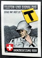 Soldatenmarke 2.WK, Stab Inf Rgt 21, 1x durchstr, Wi Inf 196