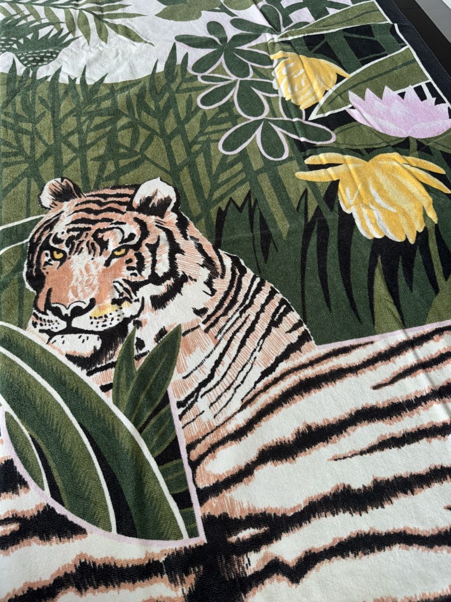 Teli da bagno: Badetuch mit Tigerprint, Neuwertig – Nuovo (secondo la descrizione) da Zürich venduto da Jen10 8