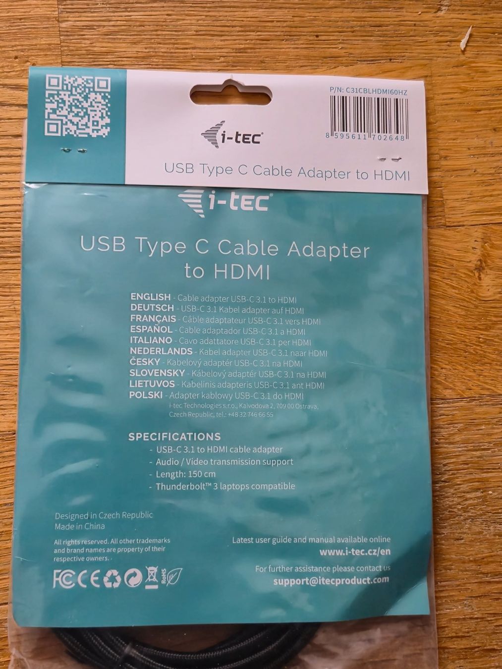 Cavi: USB-C zu HDMI Kabel 1.5m – Nuovo e nell'imballaggio originale da Nottwil venduto da Gorillale 1