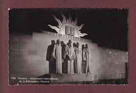 GENEVE de nuit - Monument de la Réformation - 1940