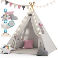 Tipi-Zelt für Kinder - 160x130x130cm - Rosa