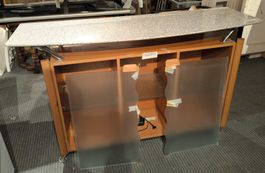 Siedeboard Buche massiv mit Granitplatte Abdeckung