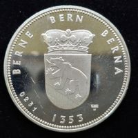 Kanton Bern Medaille 900/1000 Silber Toffen, 15,2gr.