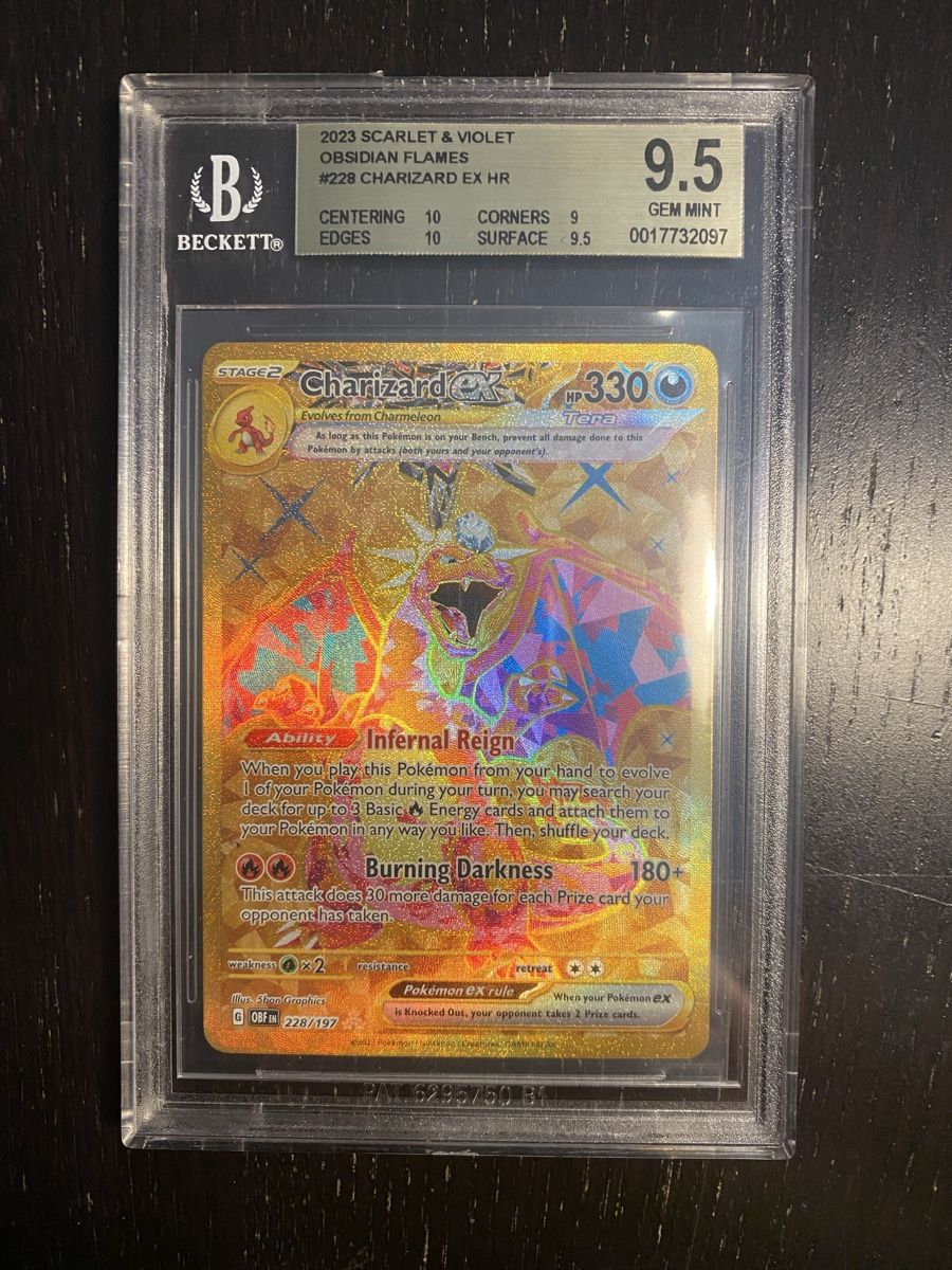 Pokémon Carte collezionabili: BGS9.5 Charizard ex #228 HR - Obsidian Flames 2023 – Nuovo (secondo la descrizione) da Unterentfelden venduto da KoolAid-WhiTe
