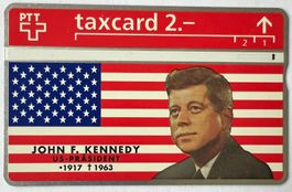 Tax card Suisse PTT: J.F.Kennedy 1917-1963