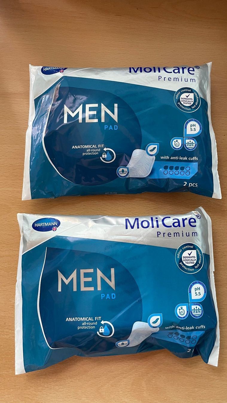 Hartmann Secchi per pannolini & Pannolini: 8x Hartmann MoliCare Premium Men Pad – Nuovo e nell'imballaggio originale da Glattfelden venduto da cybermaxx