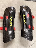 Leki Schienbeinschoner schwarz Skisport gebraucht