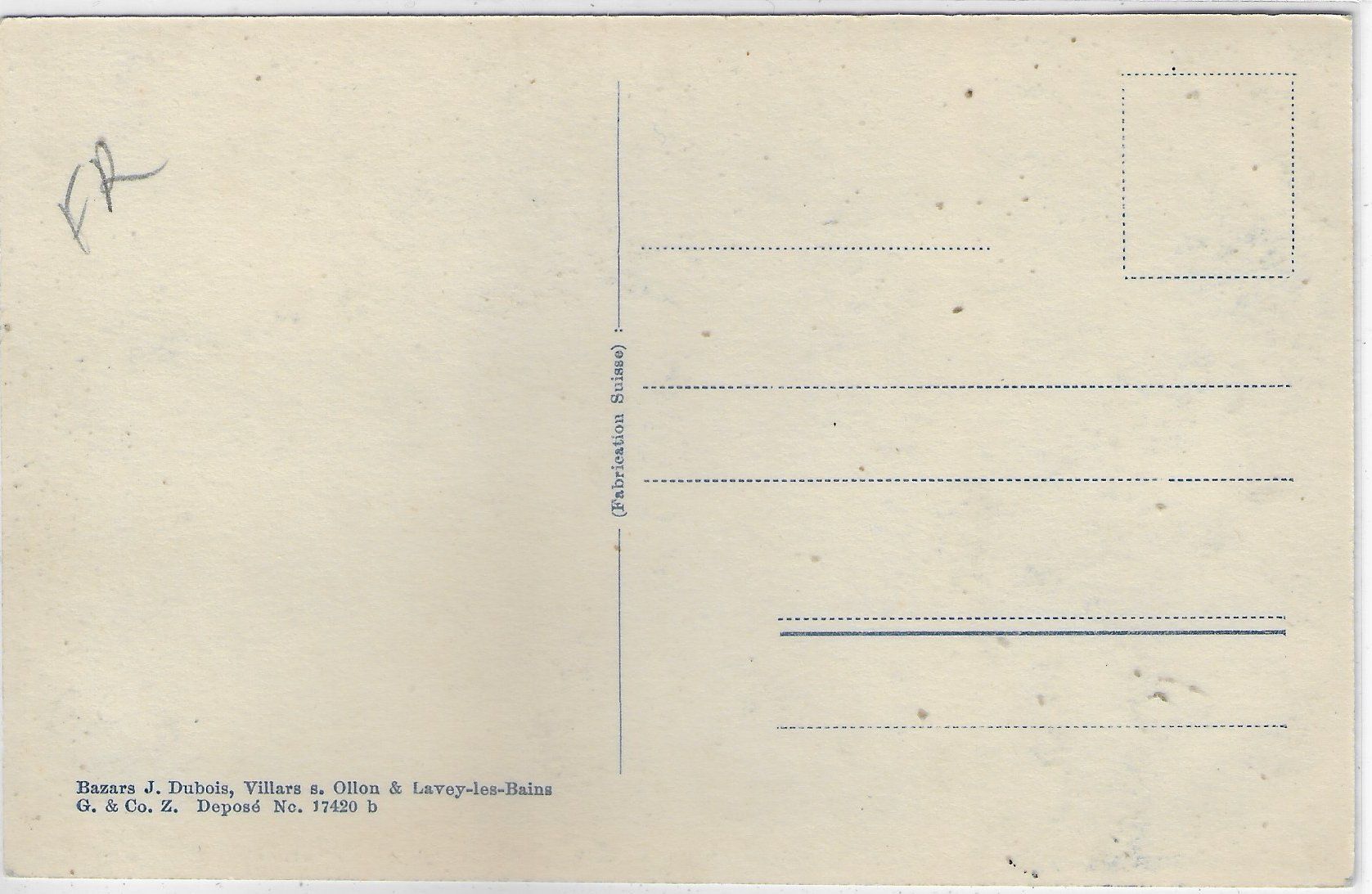 Cartoline postali: Chesieres - Hotel Bellevue – Usato da Ettingen venduto da Kartenplanet 1