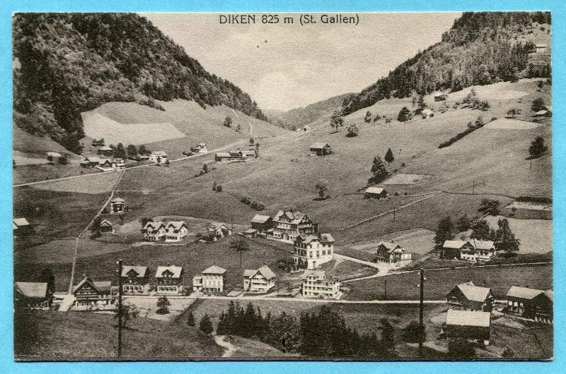 Ansichtskarten: Dicken (St. Gallen) 1925 – Gebraucht aus Opfikon von Prophila