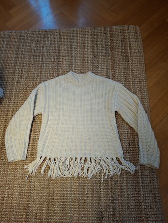 Pull à grosses mailles et franges H&M XS