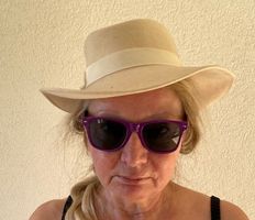 Hut beige Filzhut chapeau cappello ladies cap Filz