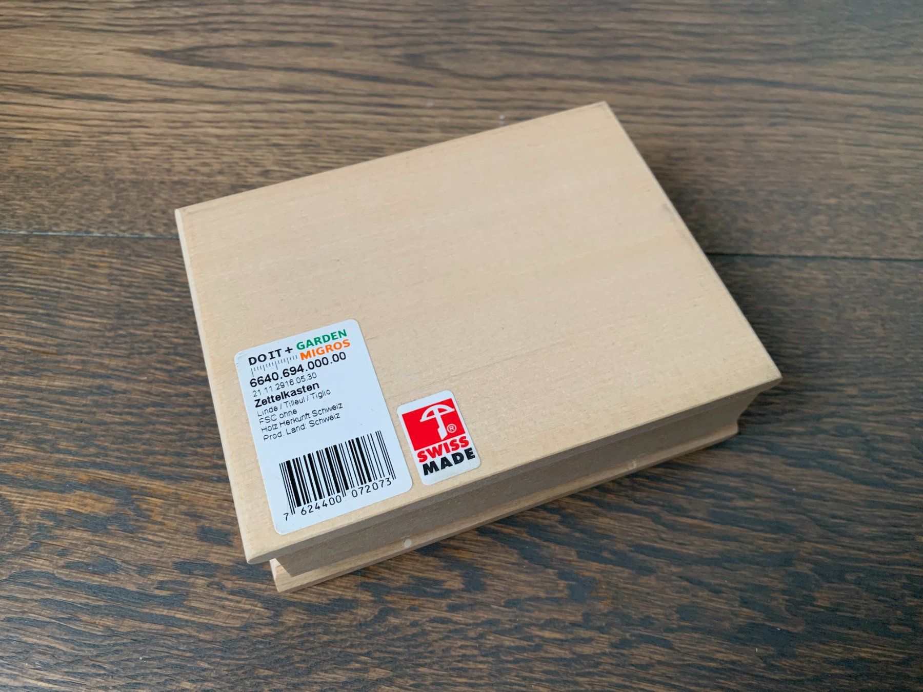 Portagioie: Zettelkasten aus Holz (NEU) – Nuovo (secondo la descrizione) da Zug venduto da Cobra.73 3