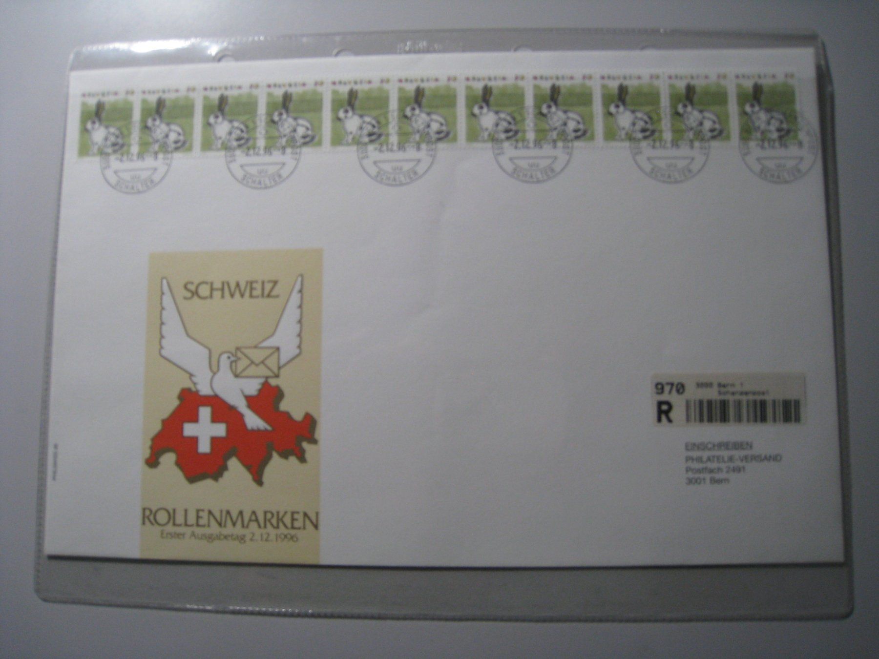 Tutti i francobolli: Rollenmarken  1996 top gestempelt – Usato da Aarwangen venduto da Pinsel7890
