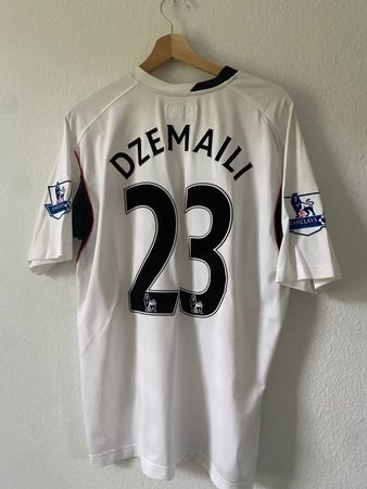 Bolton wanderers 07/08 home shirt with FCZ legend Dzemaili