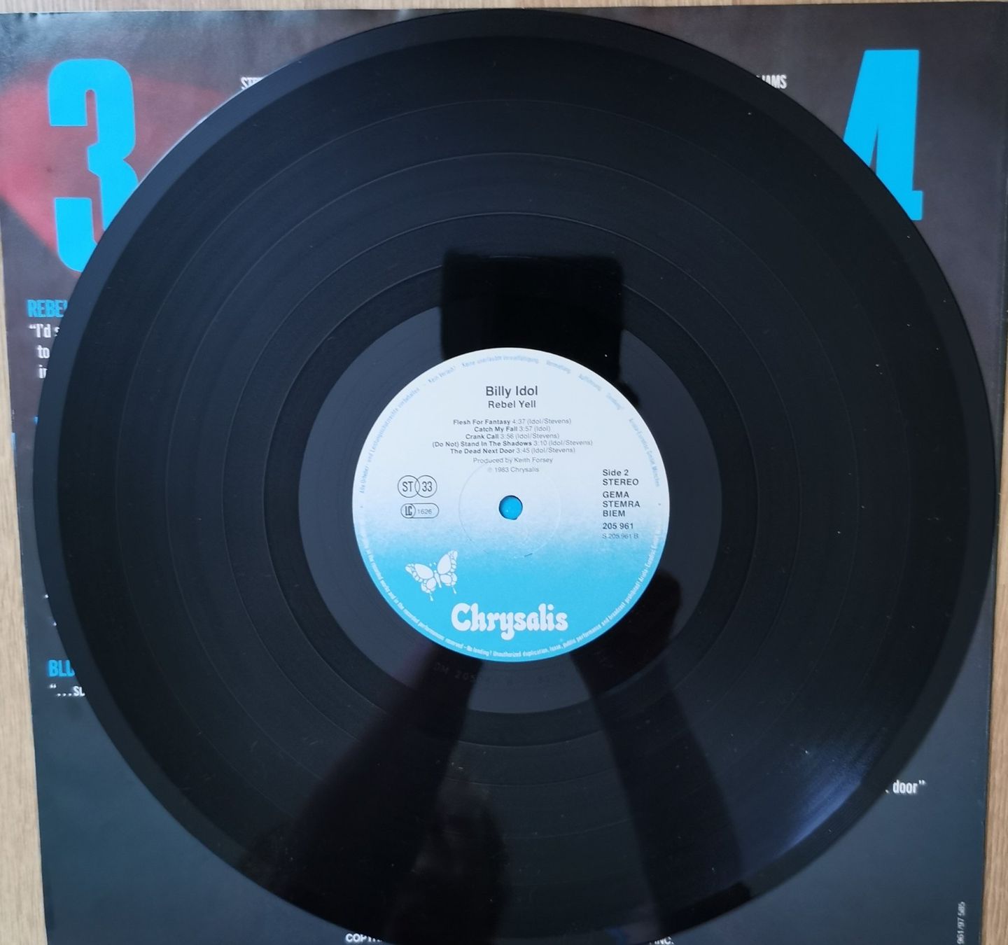 Dischi in vinile: Billy Idol -  "Rebel Yell" Vinyl LP 1983 – Usato da Birsfelden venduto da dsc_f8gx 5